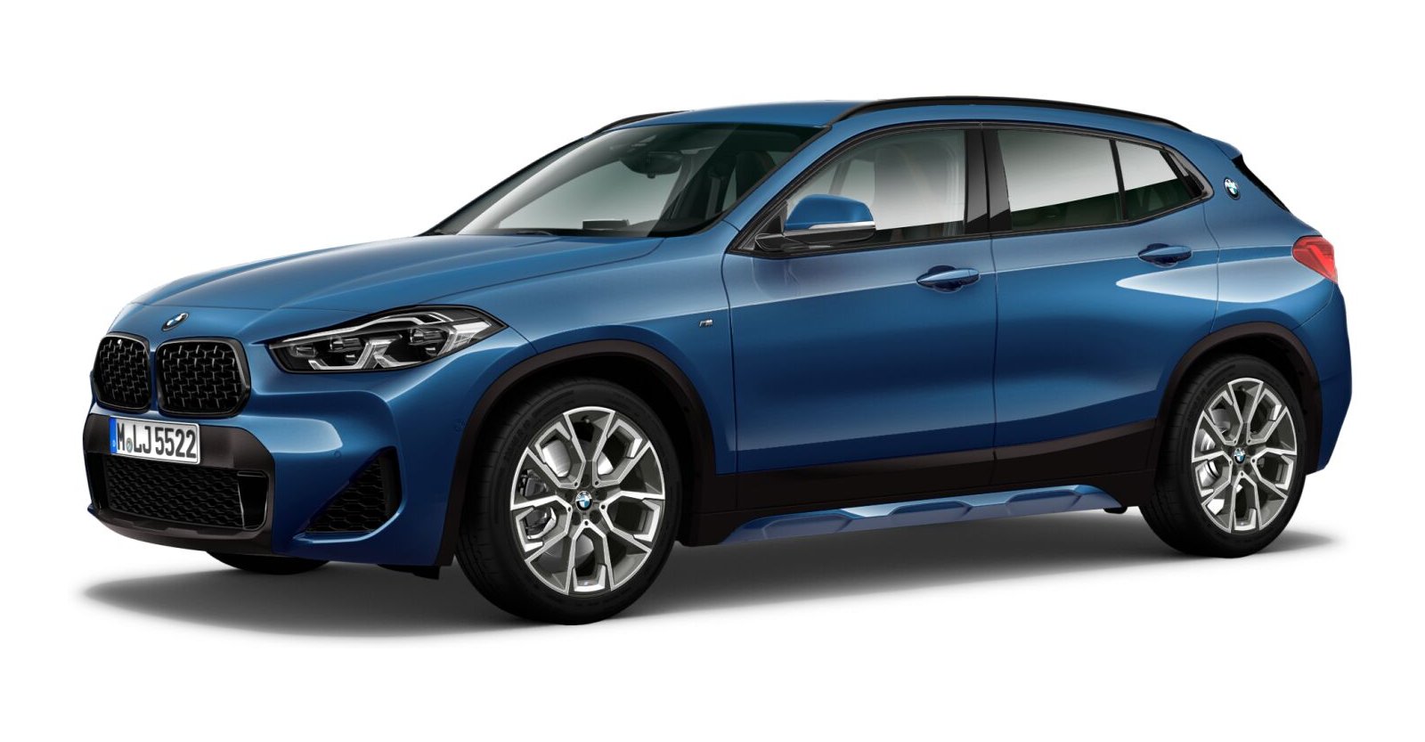 BMW BMW X in Blau von vorne BMW BMW X in Blau von vorne