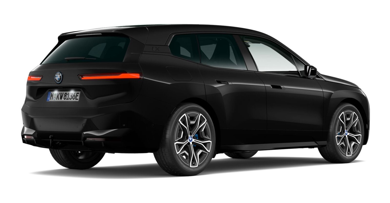 BMW BMW I in Schwarz von hinten BMW BMW I in Schwarz von hinten