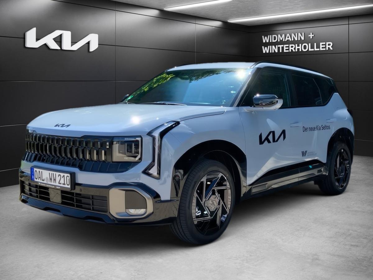 KIA Seltos 1.6T 180 AWD DCT X-LINE 2Klima ACC HUD H/K in Grau von vorne KIA Seltos 1.6T 180 AWD DCT X-LINE 2Klima ACC HUD H/K in Grau von vorne