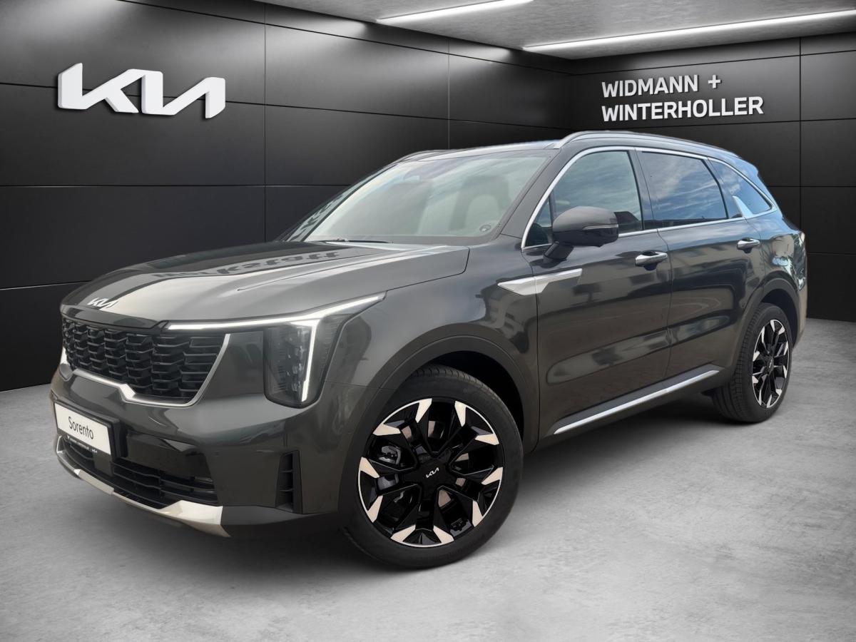 KIA Sorento 2.2D AWD DCT8 7S 360° HUD ACC Pano BoseSu in Grau von vorne KIA Sorento 2.2D AWD DCT8 7S 360° HUD ACC Pano BoseSu in Grau von vorne