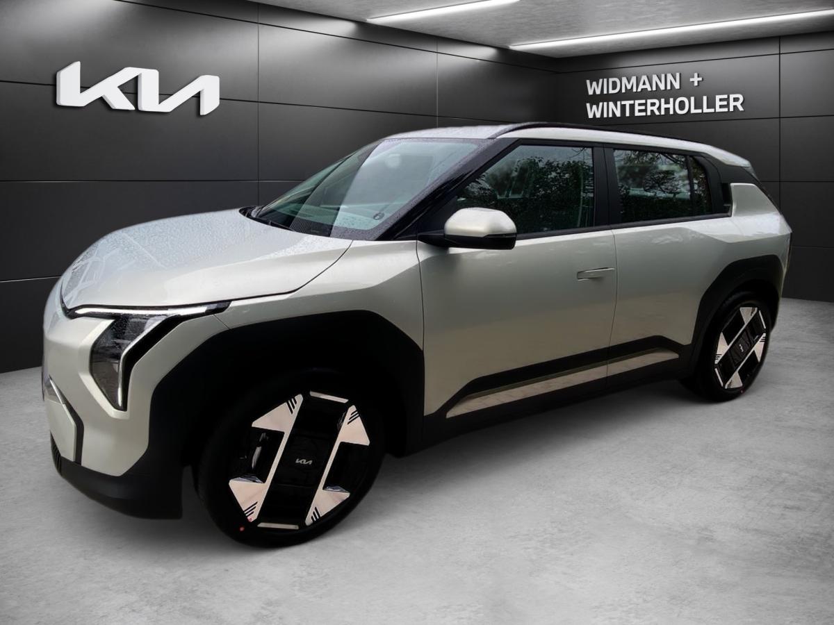 KIA EV3 in Silber von vorne KIA EV3 in Silber von vorne