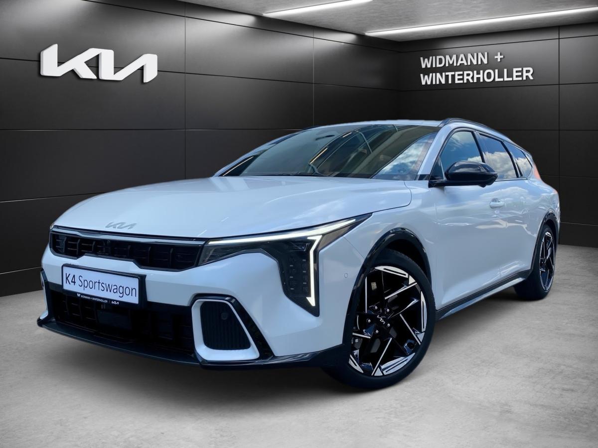 KIA K4 SW 1.6T 180 DCT GTL DWP+ SZ SD 18 HUD H/K ACC in Weiß von vorne KIA K4 SW 1.6T 180 DCT GTL DWP+ SZ SD 18 HUD H/K ACC in Weiß von vorne