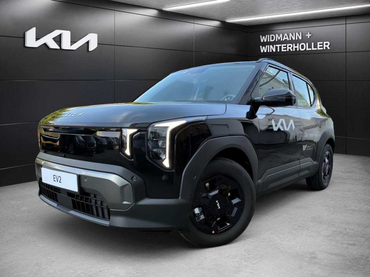 KIA EV2 42.2 4S Earth WIC ACC Kam. BCA Spurfolg, FCA in Schwarz von vorne