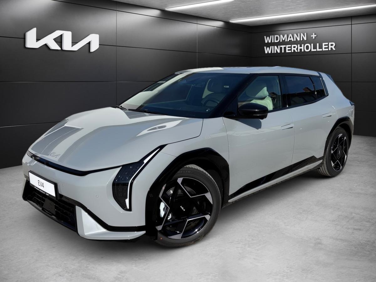 KIA EV4 81 FWD GTL DWP COM DWP Klima Fernlichtass LED in Grau von vorne KIA EV4 81 FWD GTL DWP COM DWP Klima Fernlichtass LED in Grau von vorne