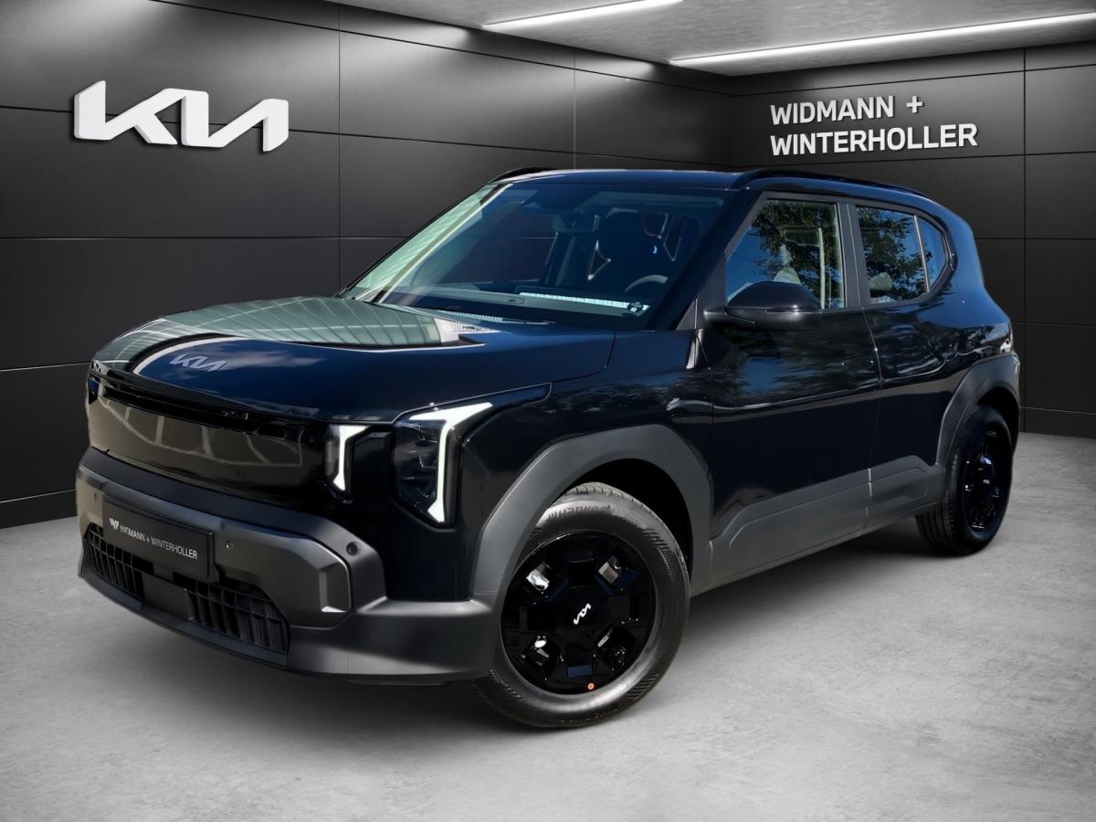 KIA EV2 in Schwarz von vorne KIA EV2 in Schwarz von vorne