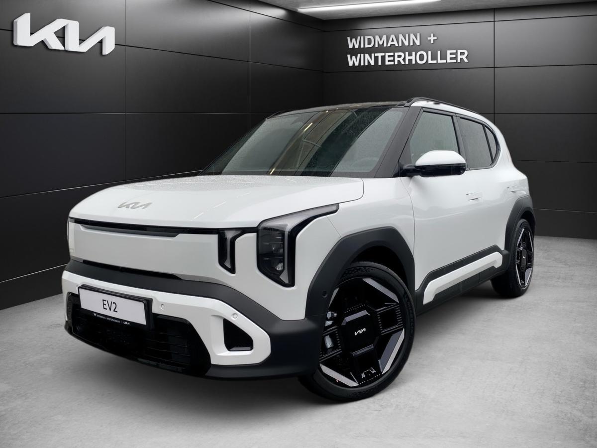 KIA EV2 in Weiß von vorne KIA EV2 in Weiß von vorne