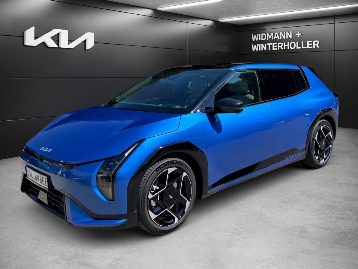 KIA EV4 in Blau von vorne