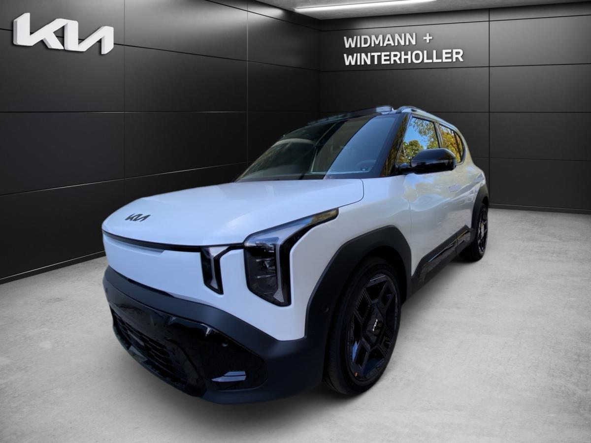 KIA EV2 in Schwarz von vorne KIA EV2 in Schwarz von vorne