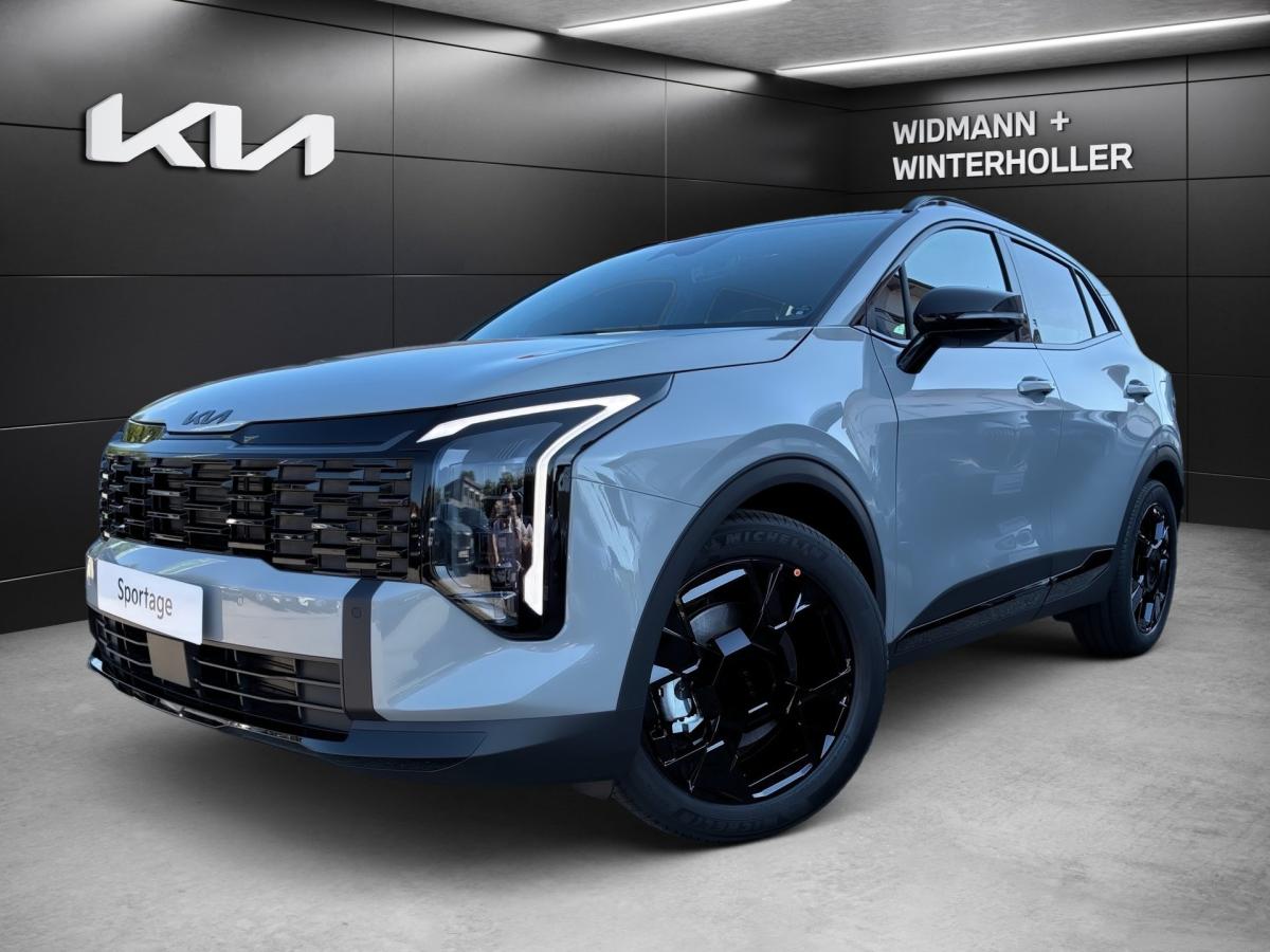 KIA Sportage 1.6T AWD Black Edition Pano Kam. BCA LFA in Grau von vorne KIA Sportage 1.6T AWD Black Edition Pano Kam. BCA LFA in Grau von vorne