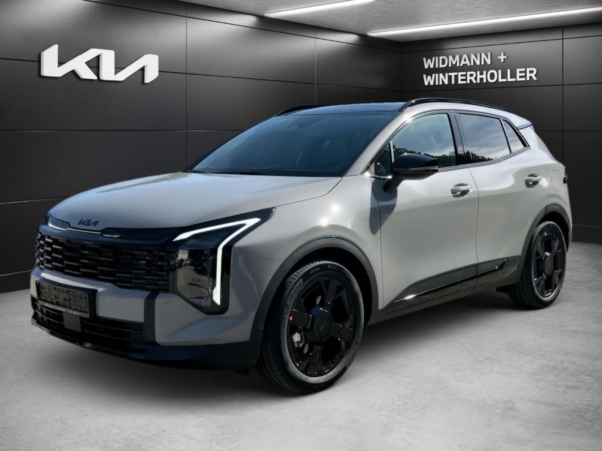 KIA Sportage 1.6T AWD Black Edition Pano Kam. BCA LFA in Grau von vorne