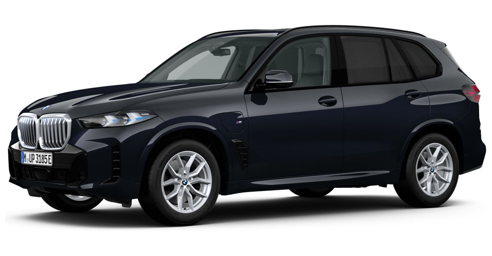 BMW X5 xDrive50e in Schwarz von vorne