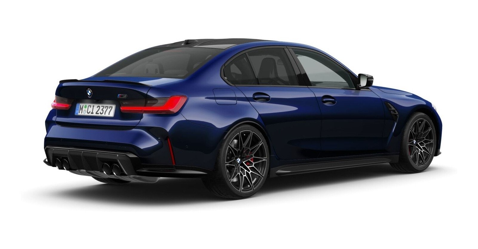 BMW BMW M in Blau von hinten BMW BMW M in Blau von hinten