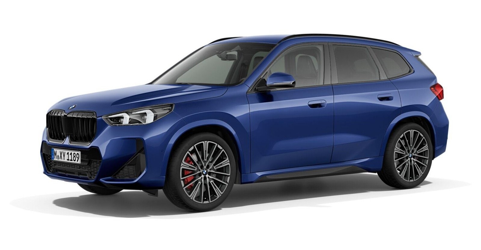 BMW X1 sDrive20i in Blau von vorne BMW X1 sDrive20i in Blau von vorne