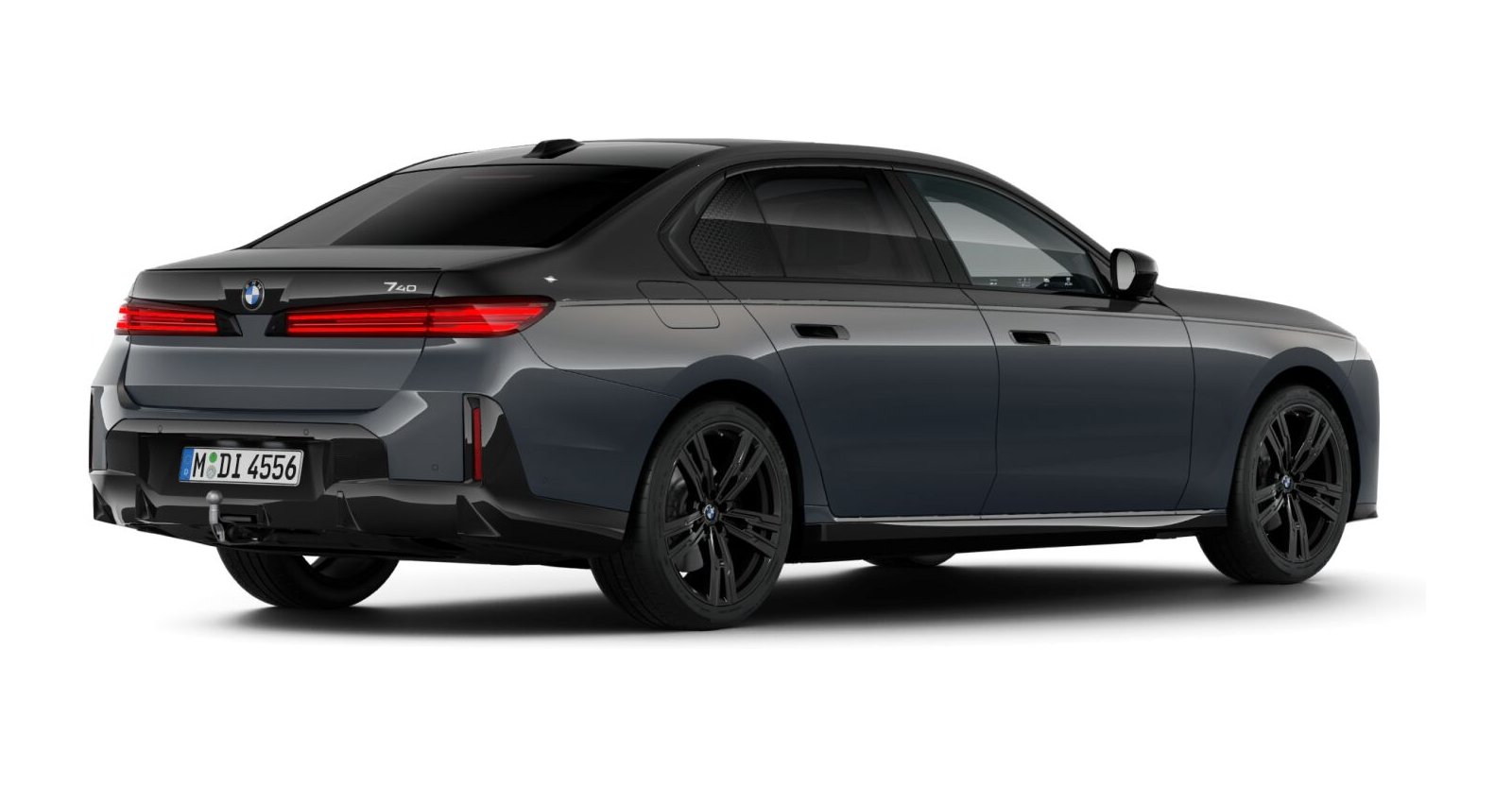 BMW BMW 7er in Grau von hinten