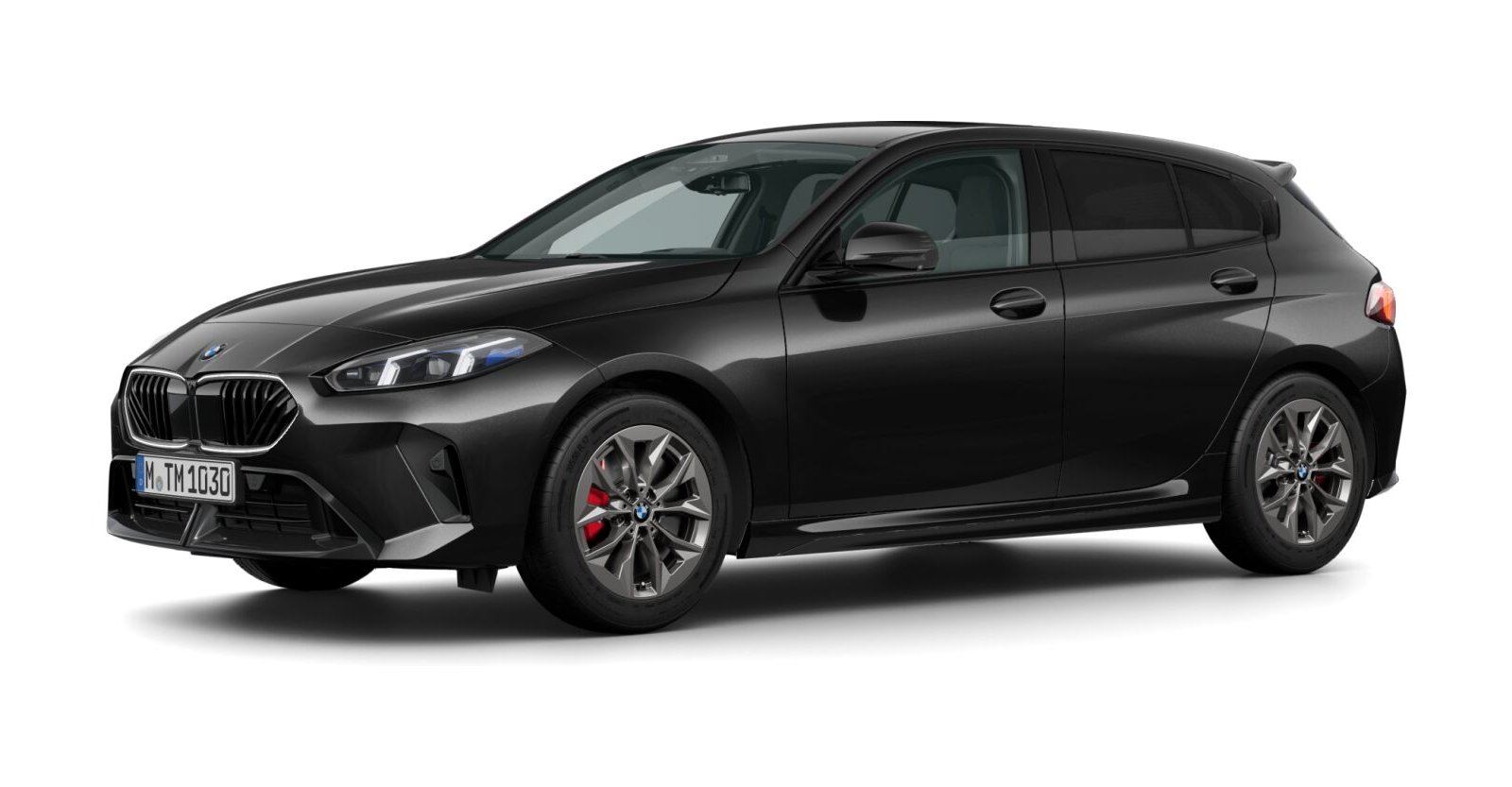 BMW BMW 1er in Schwarz von vorne