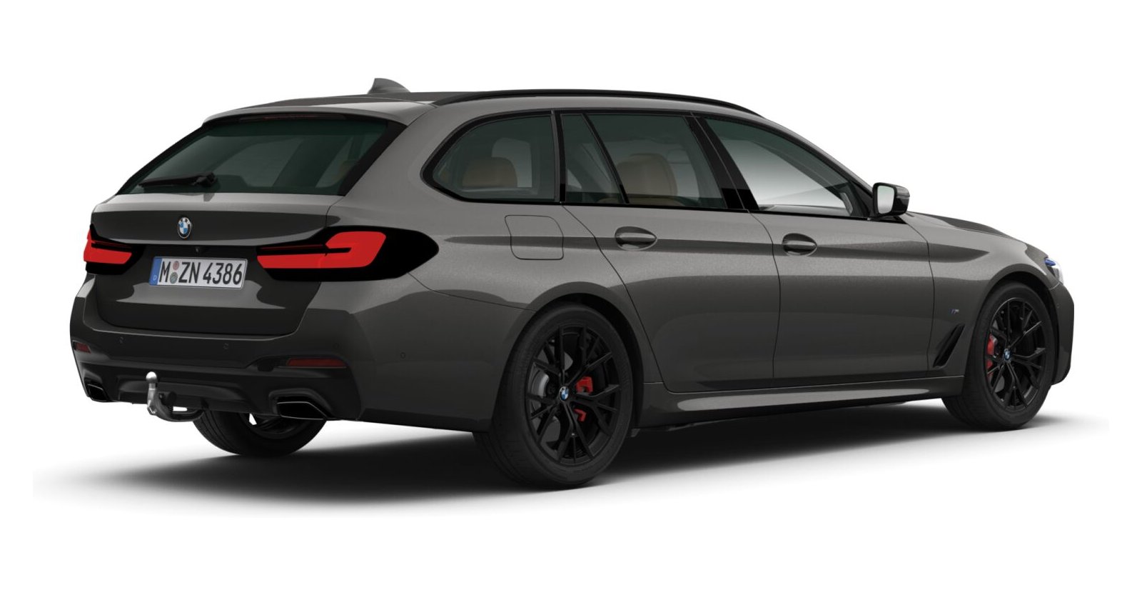 BMW BMW 5er in Grau von hinten BMW BMW 5er in Grau von hinten