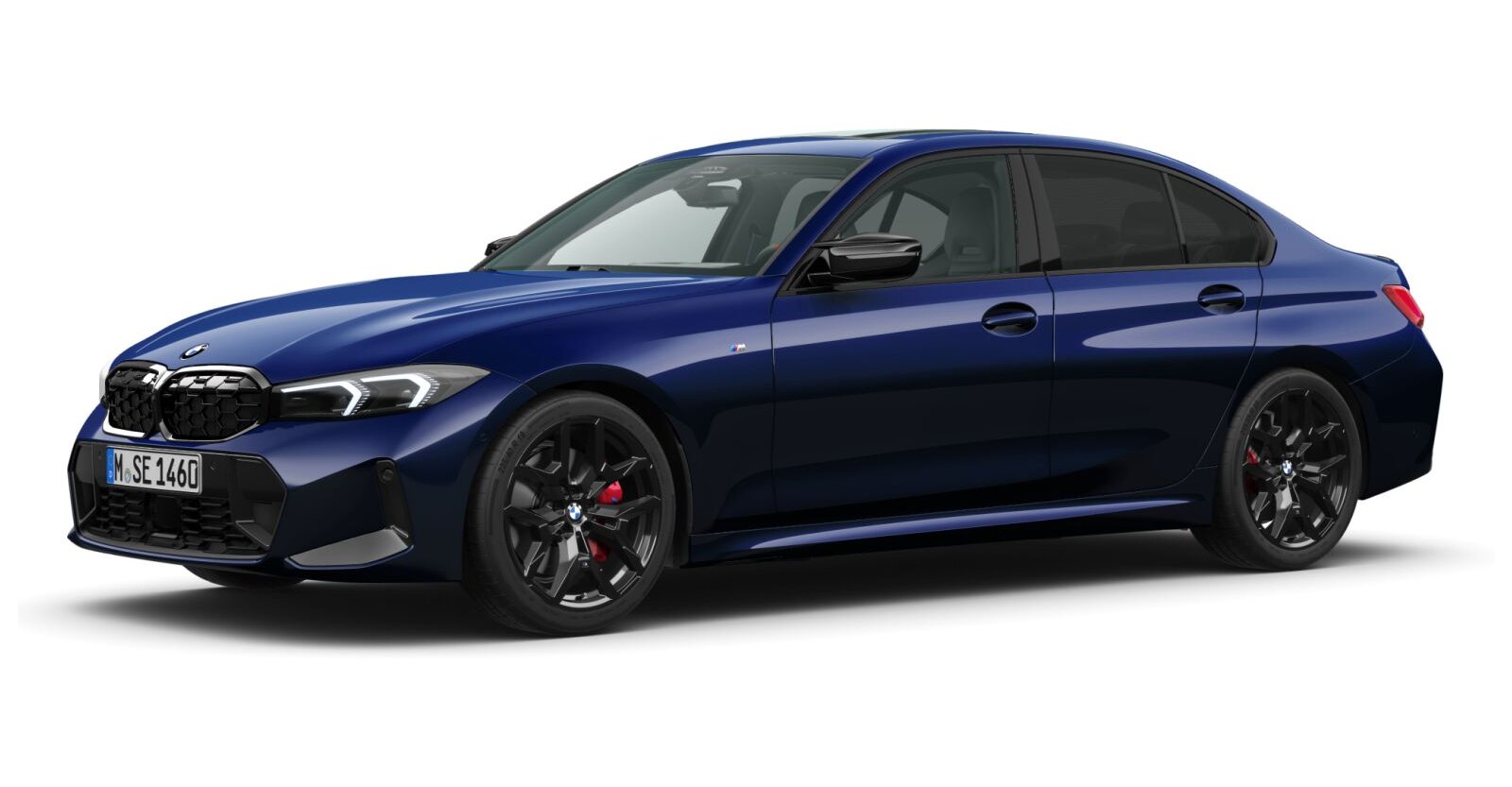 BMW BMW 3er in Blau von vorne BMW BMW 3er in Blau von vorne