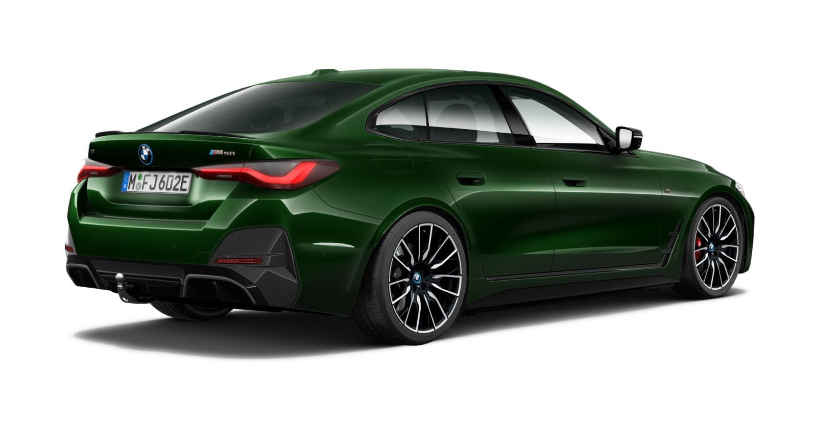 BMW BMW I in Grün von hinten