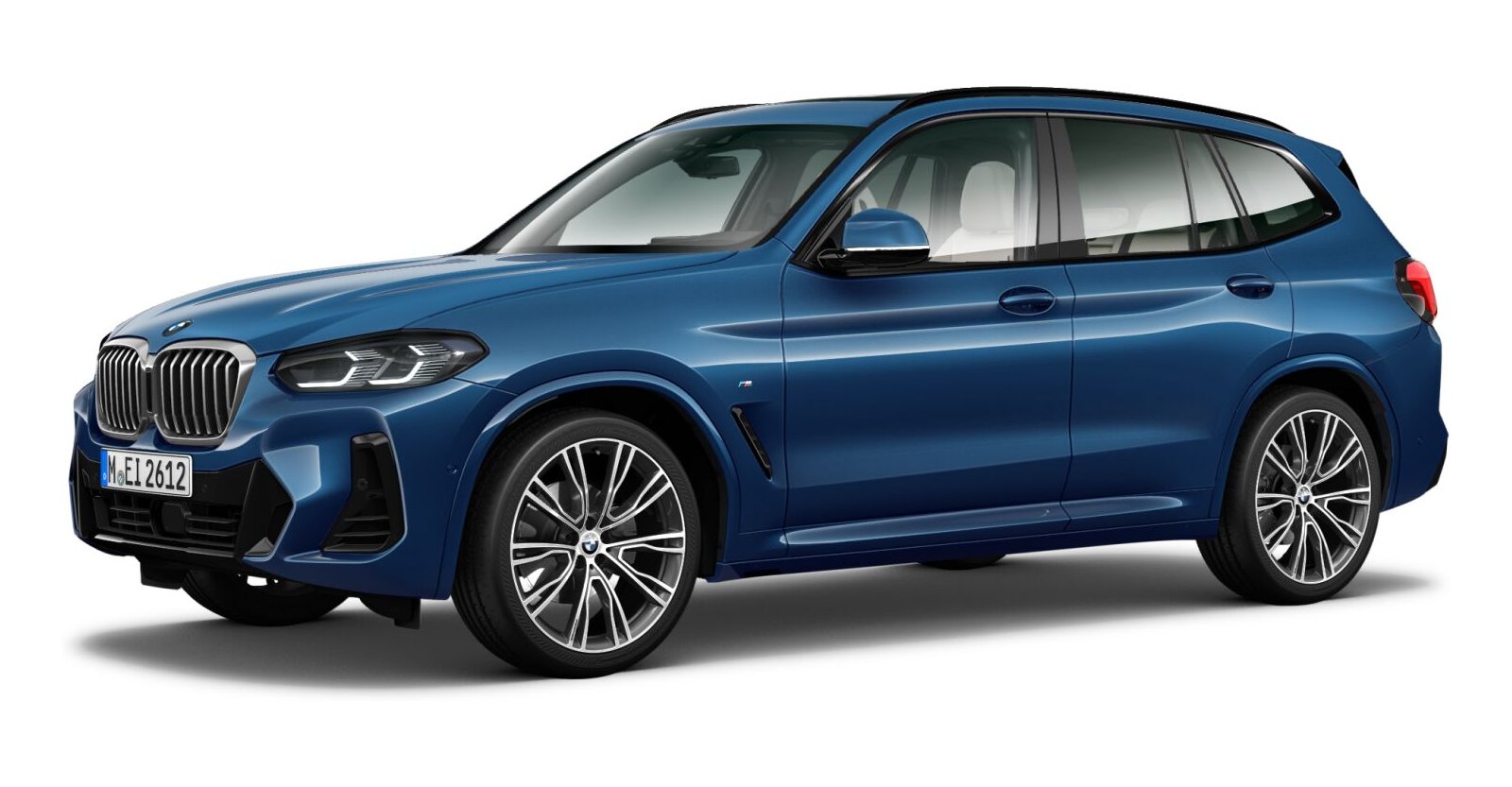 BMW BMW X in Blau von vorne BMW BMW X in Blau von vorne