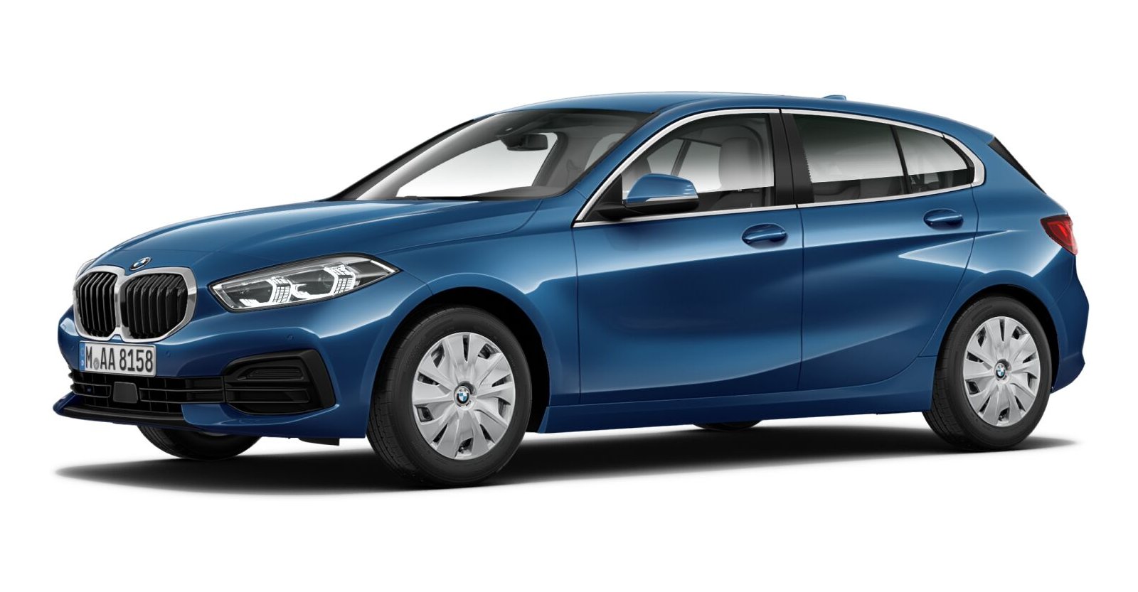 BMW BMW 1er in Blau von vorne BMW BMW 1er in Blau von vorne
