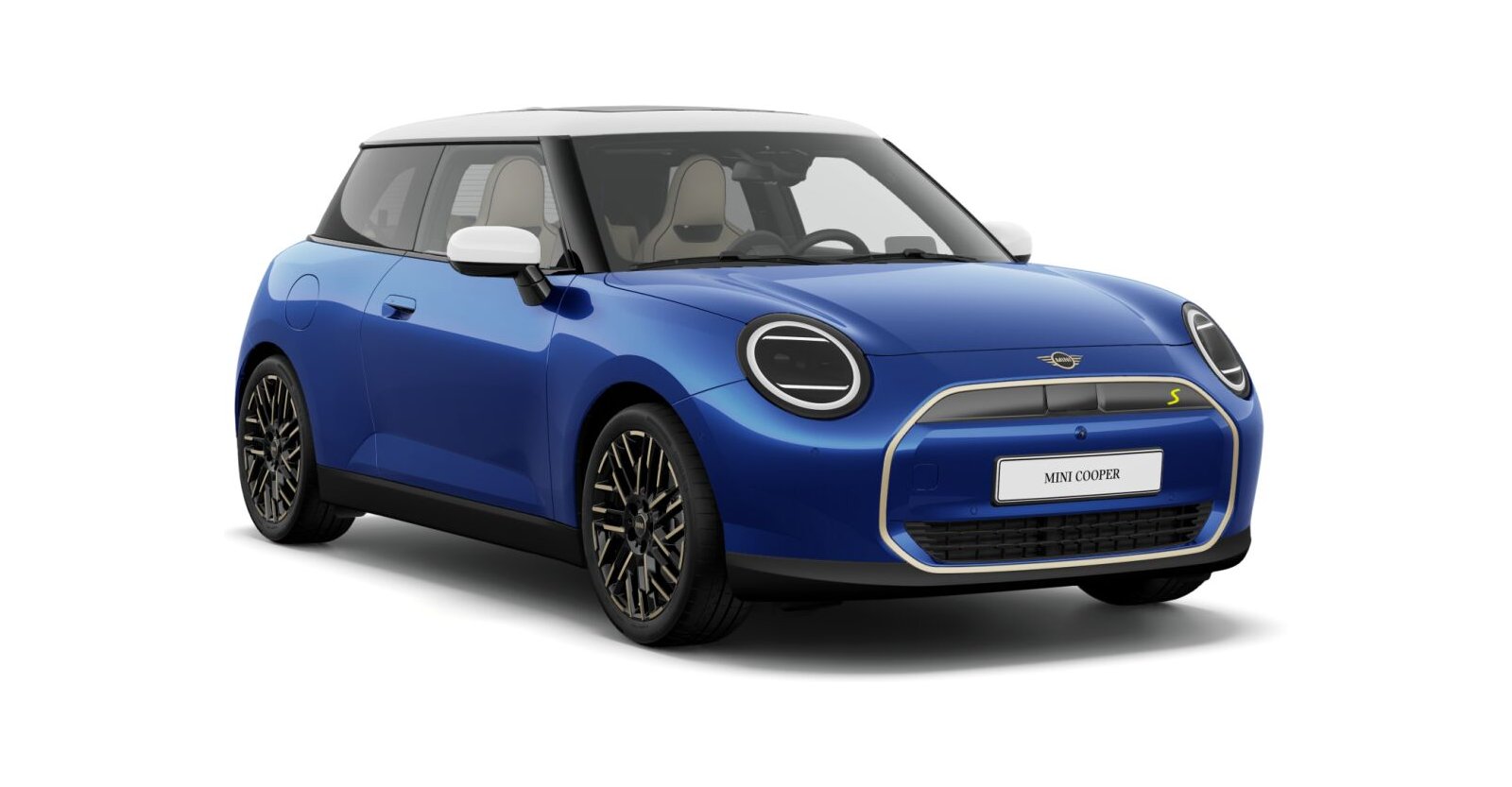 MINI MINI 3-Türer in Blau von vorne