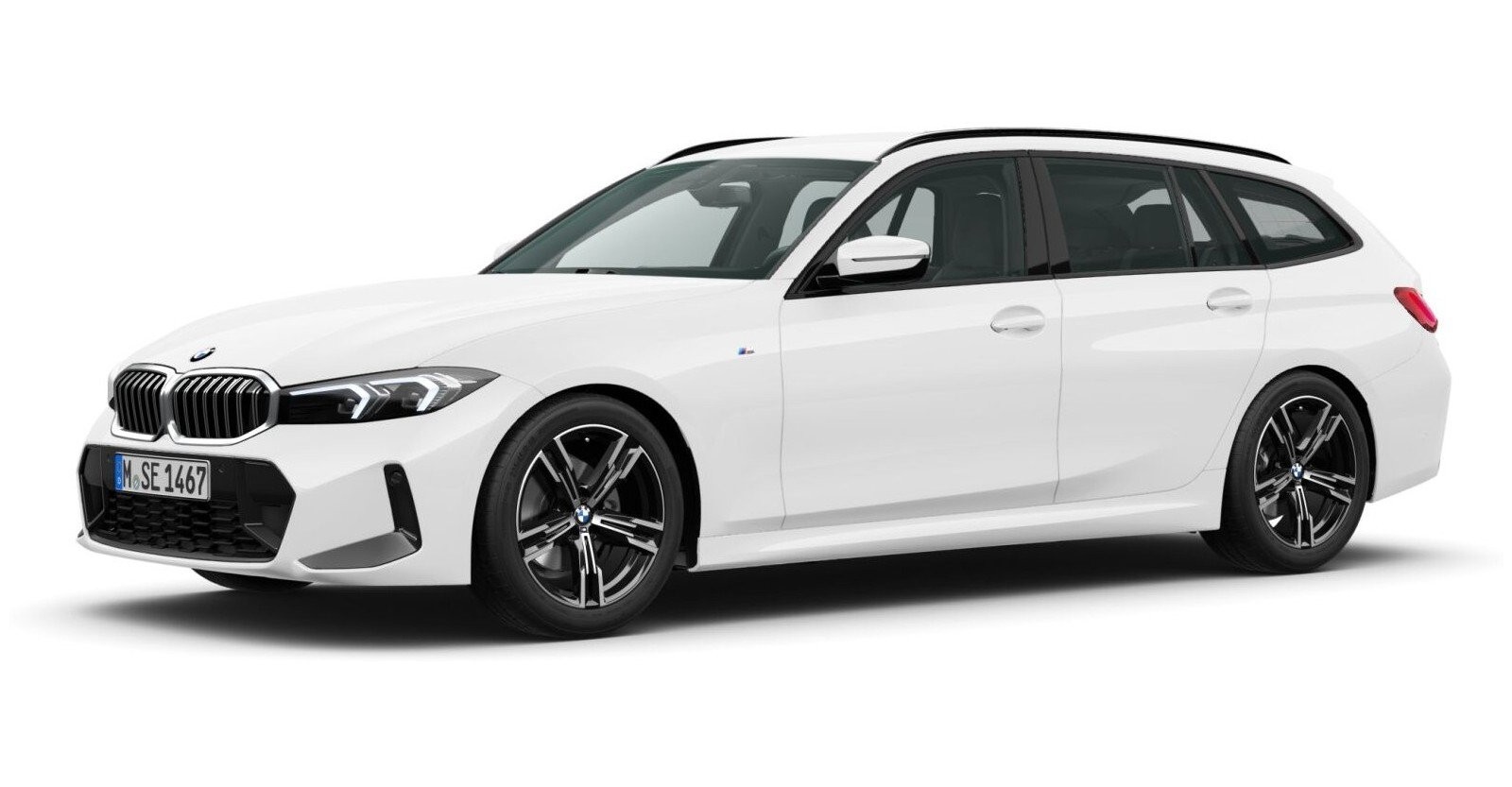 BMW BMW 3er in Weiß von vorne BMW BMW 3er in Weiß von vorne