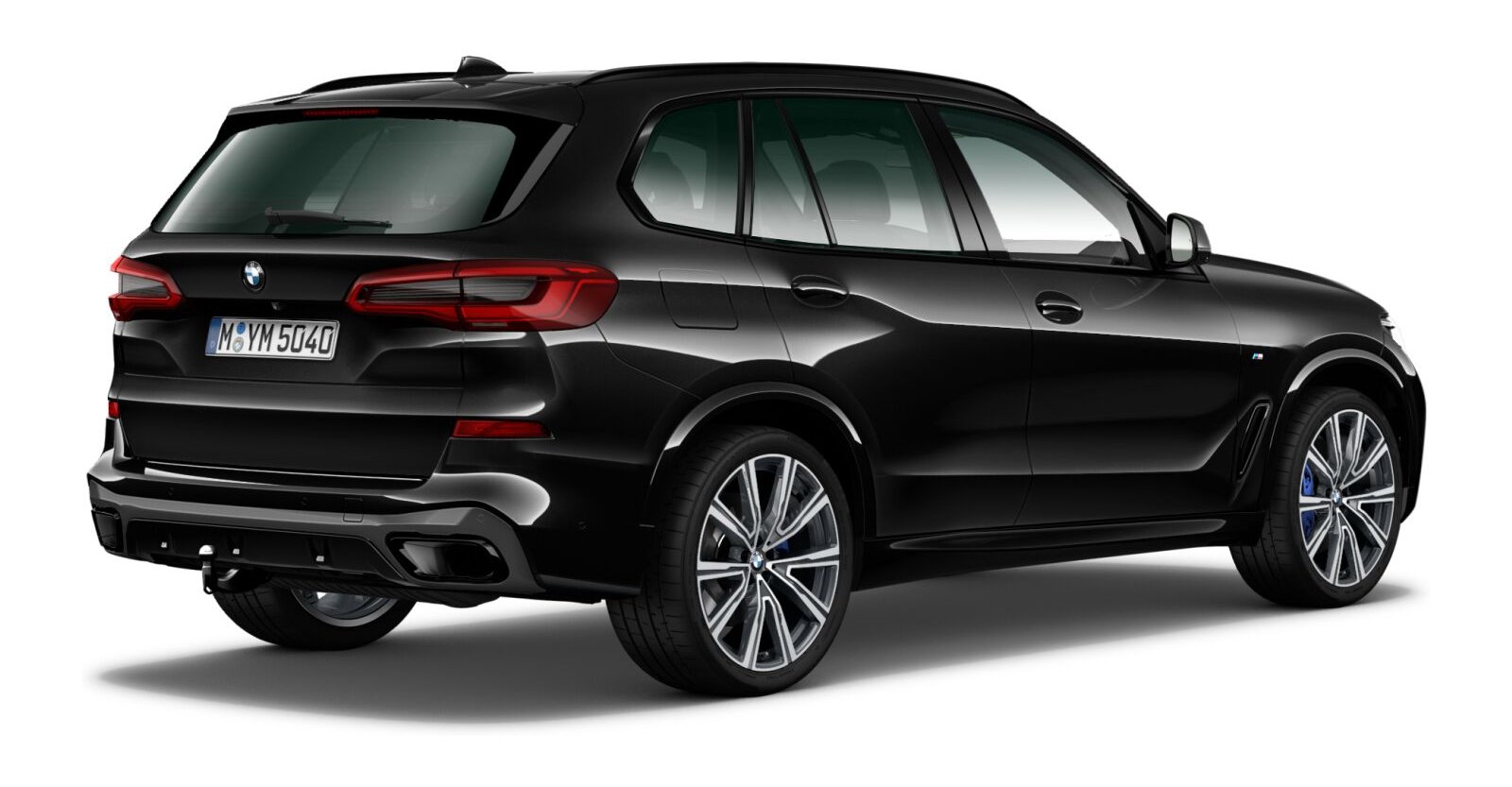 BMW BMW X in Schwarz von hinten