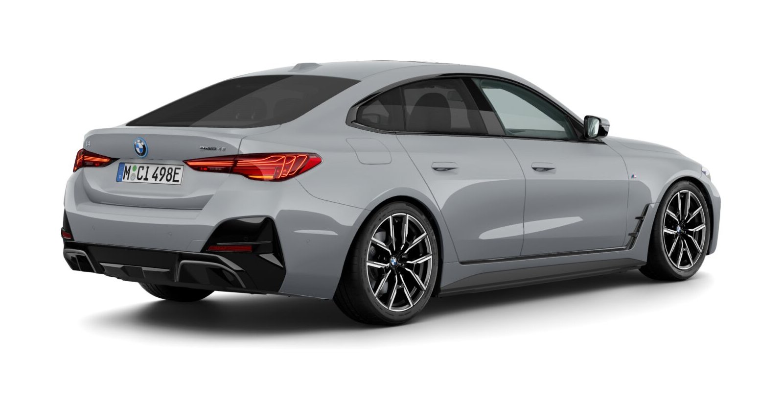 BMW BMW I in Grau von hinten BMW BMW I in Grau von hinten