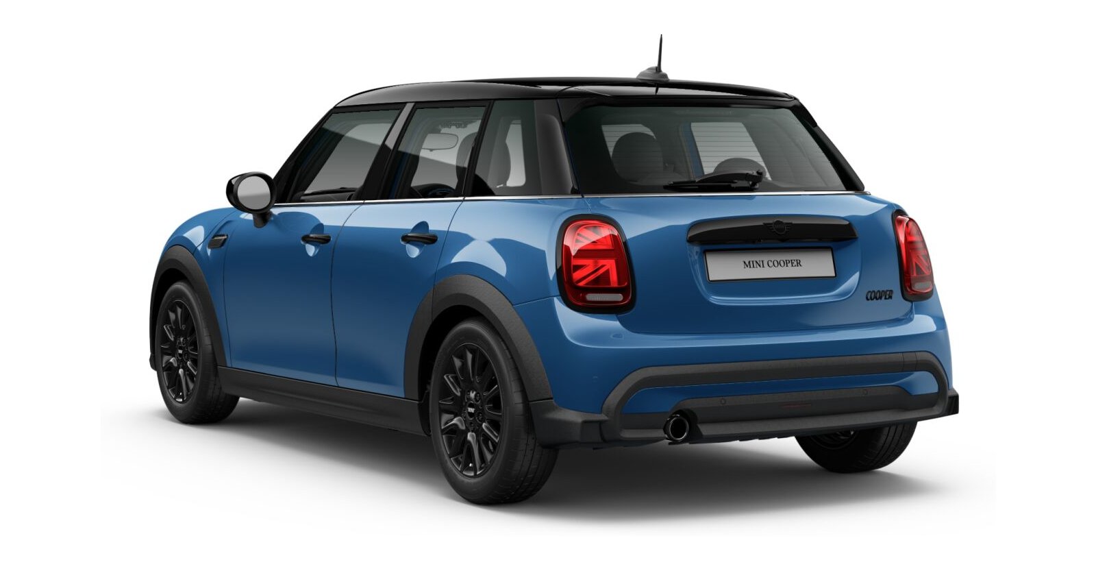 MINI MINI 5-Türer in Blau von hinten