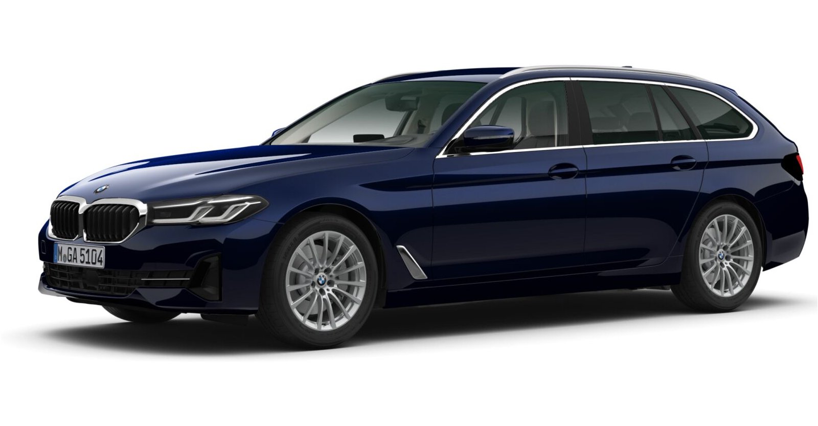 BMW BMW 5er in Blau von vorne BMW BMW 5er in Blau von vorne