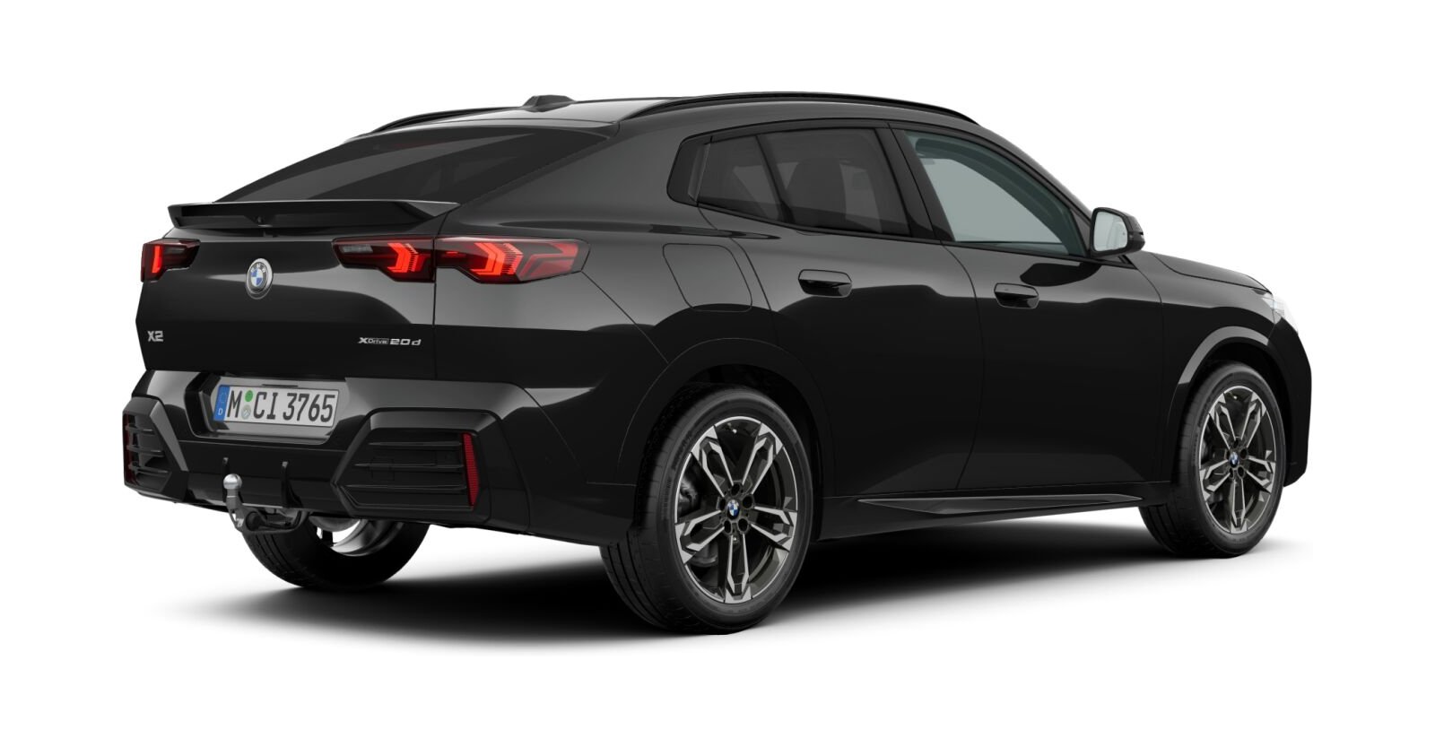 BMW BMW X in Schwarz von hinten