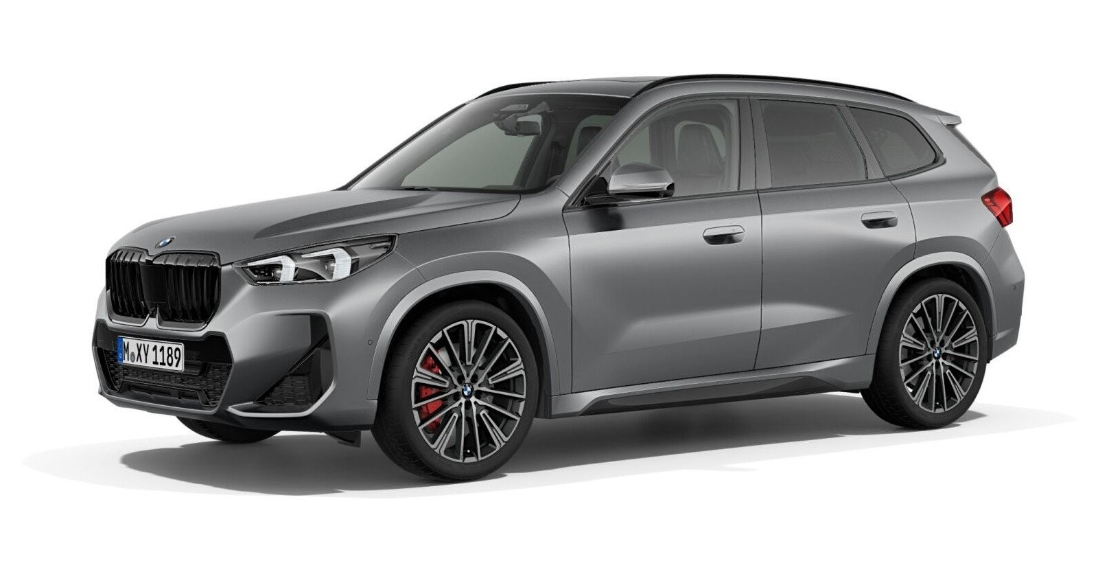 BMW X1 xDrive20d in Grau von vorne