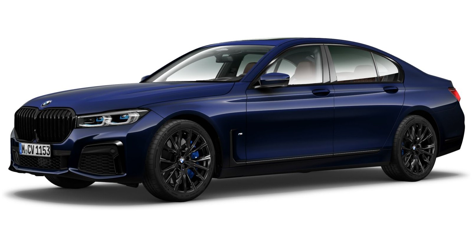 BMW BMW 7er in Blau von vorne BMW BMW 7er in Blau von vorne
