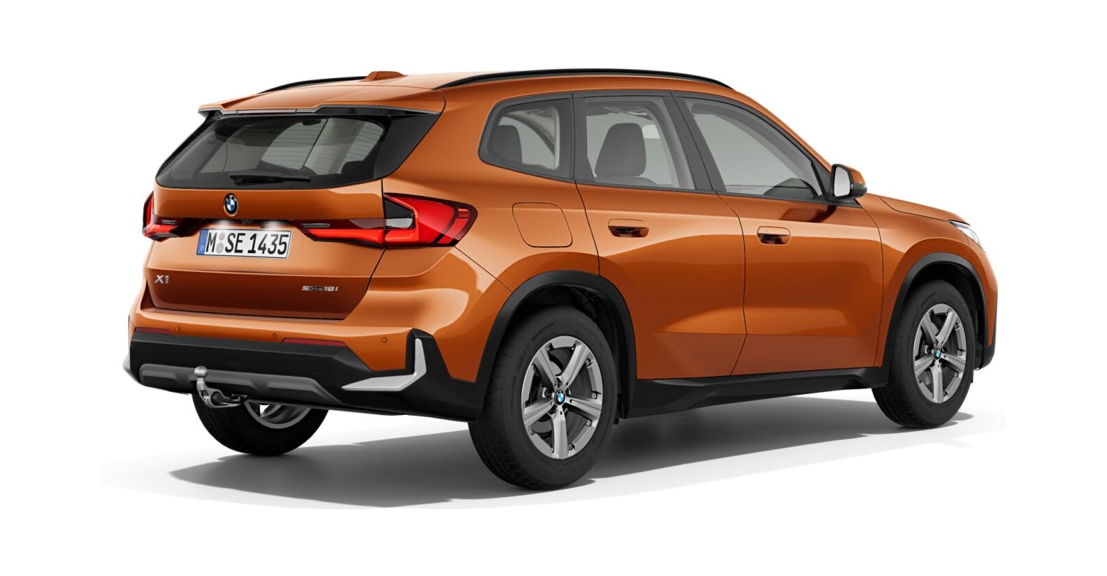 BMW BMW X in Orange von hinten BMW BMW X in Orange von hinten