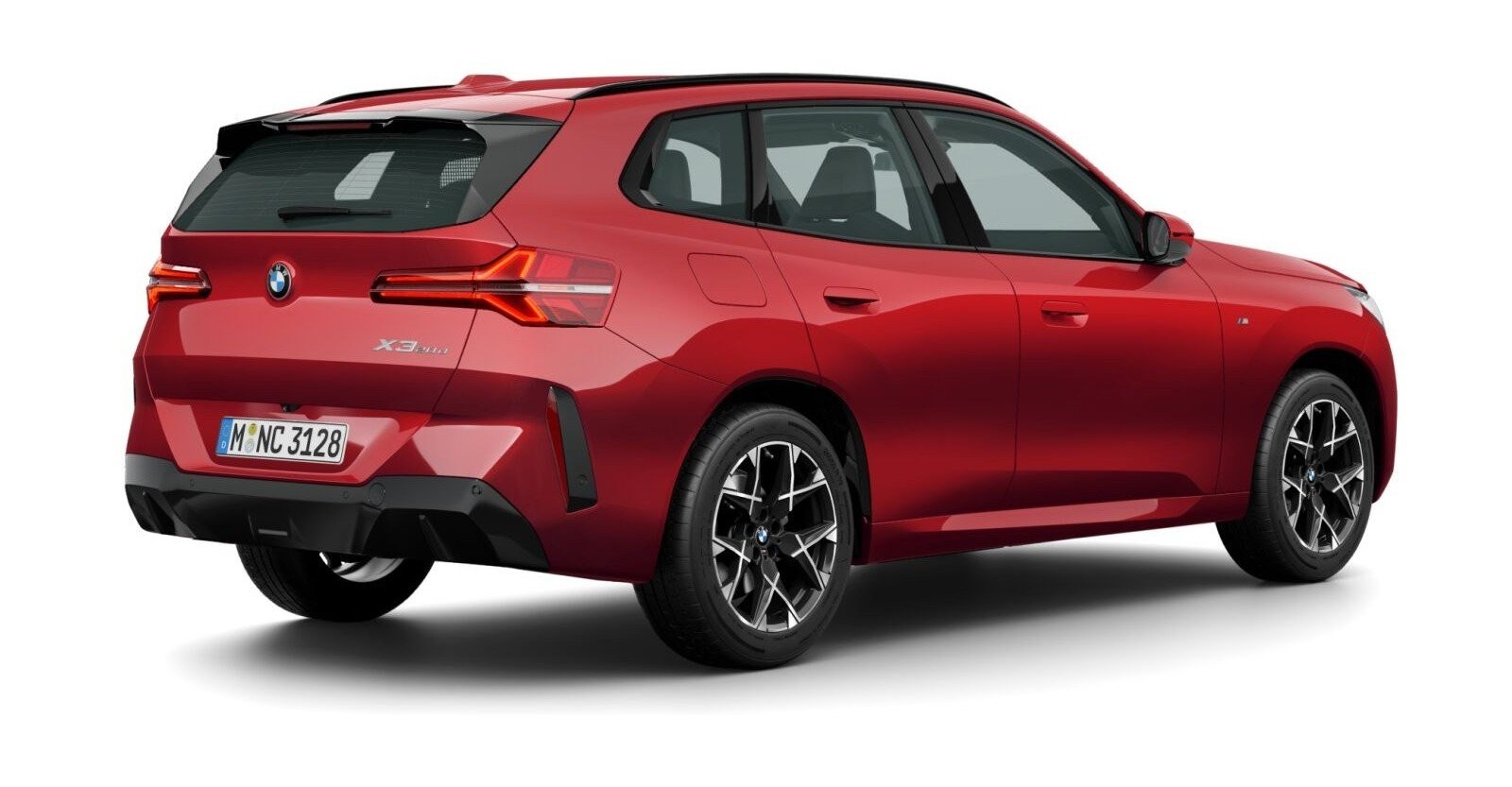 BMW BMW X in Rot von hinten BMW BMW X in Rot von hinten