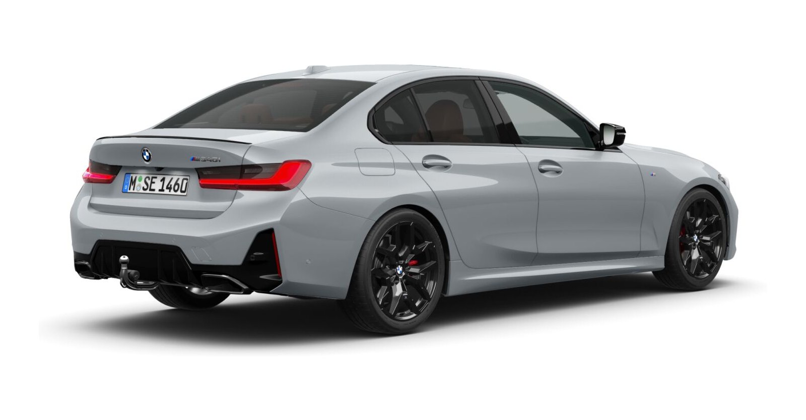 BMW BMW 3er in Grau von hinten BMW BMW 3er in Grau von hinten