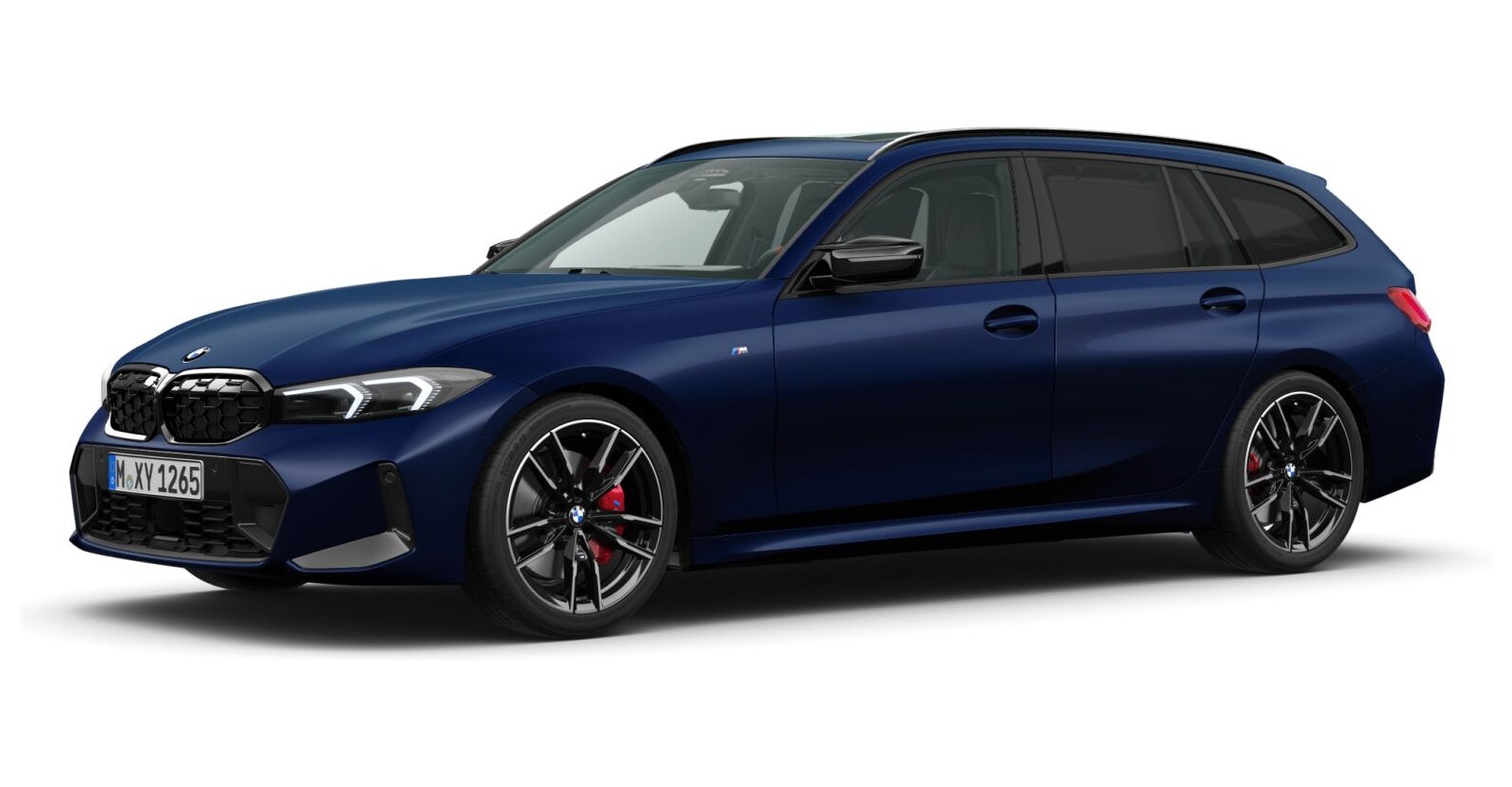 BMW M340i xDrive Touring in Blau von vorne BMW M340i xDrive Touring in Blau von vorne