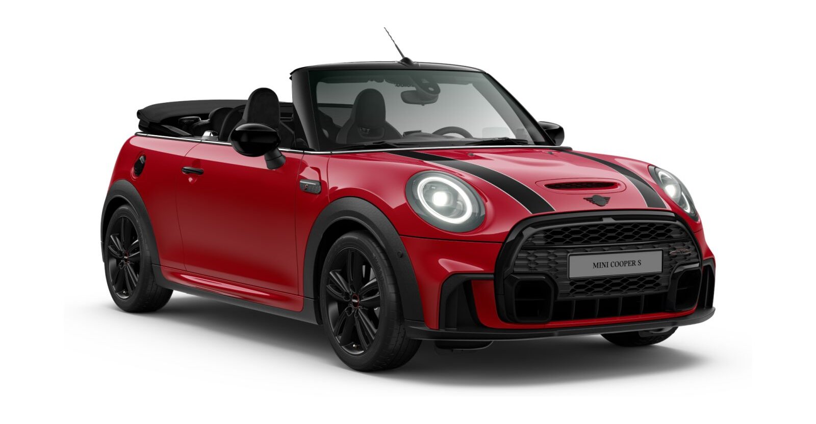 MINI MINI Cabrio in Rot von vorne