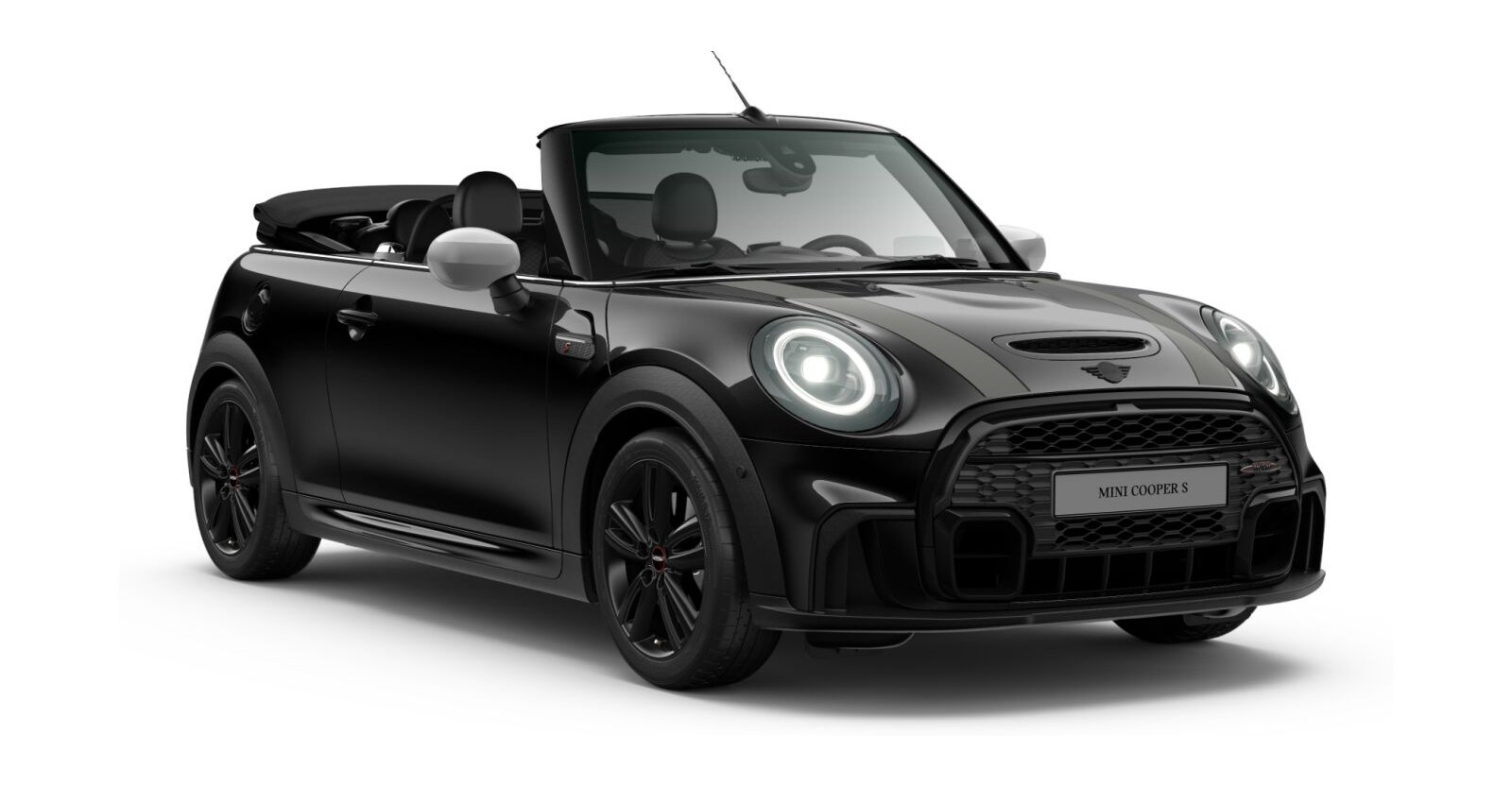 MINI MINI Cabrio in Schwarz von vorne