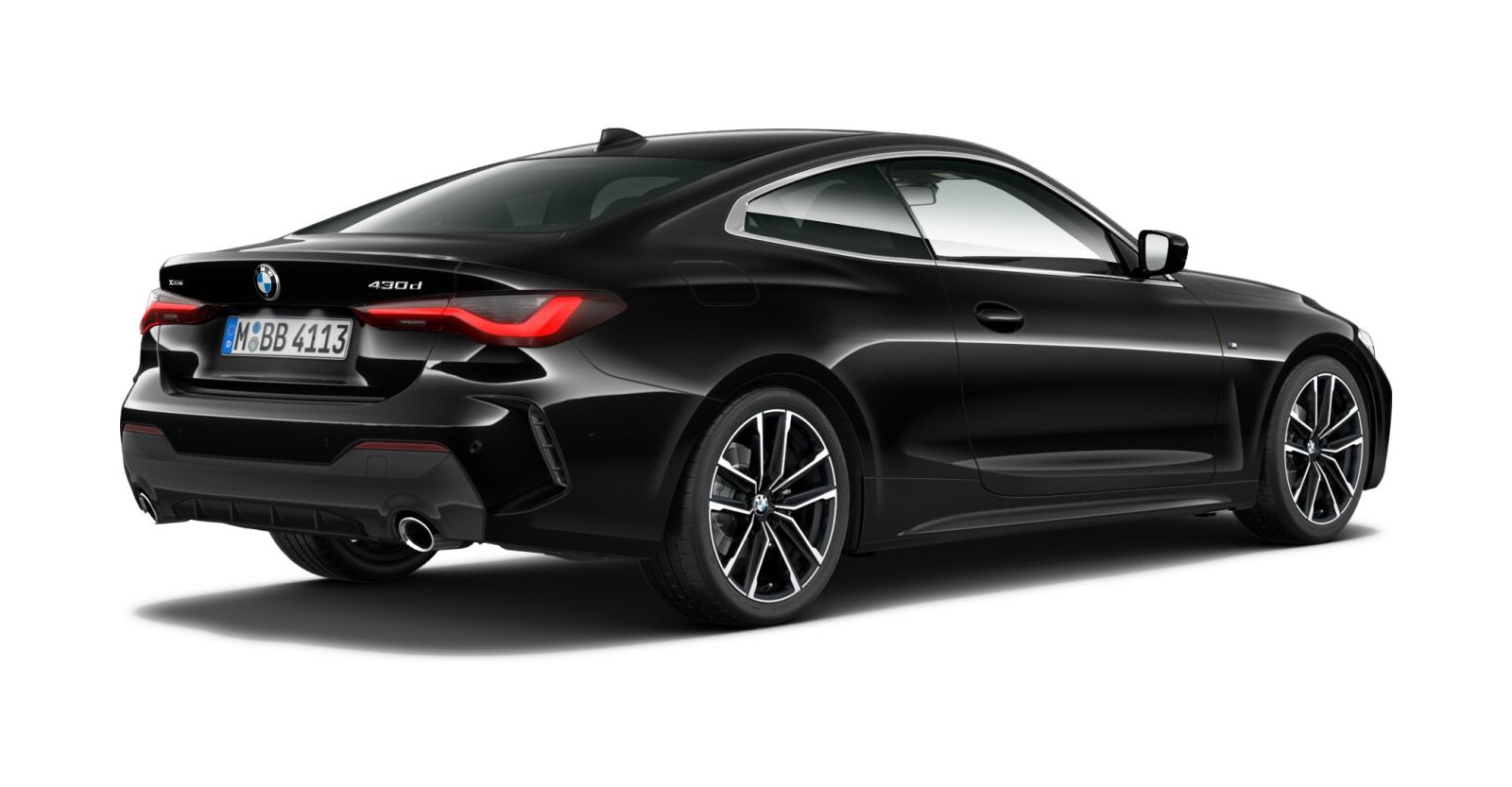 BMW BMW 4er in Schwarz von hinten BMW BMW 4er in Schwarz von hinten