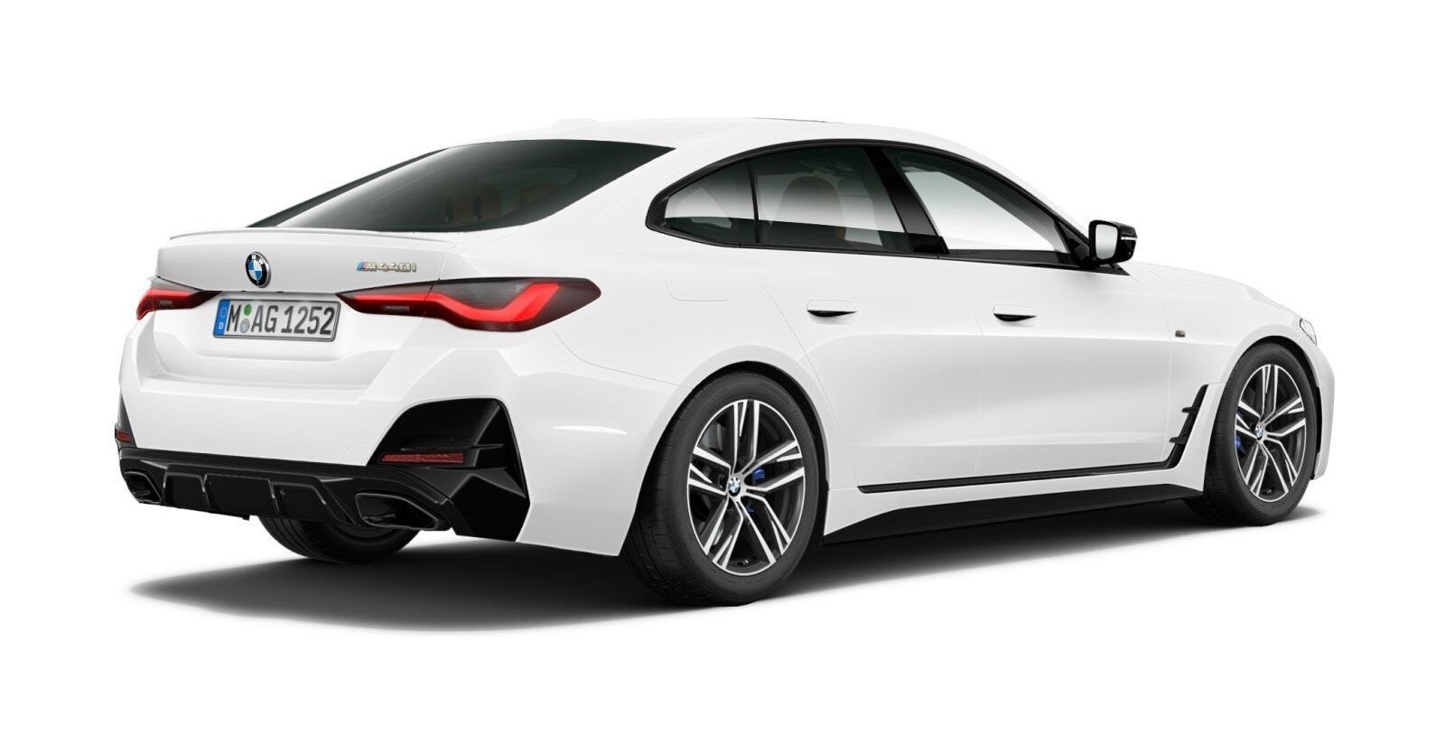 BMW BMW 4er in Weiß von hinten BMW BMW 4er in Weiß von hinten