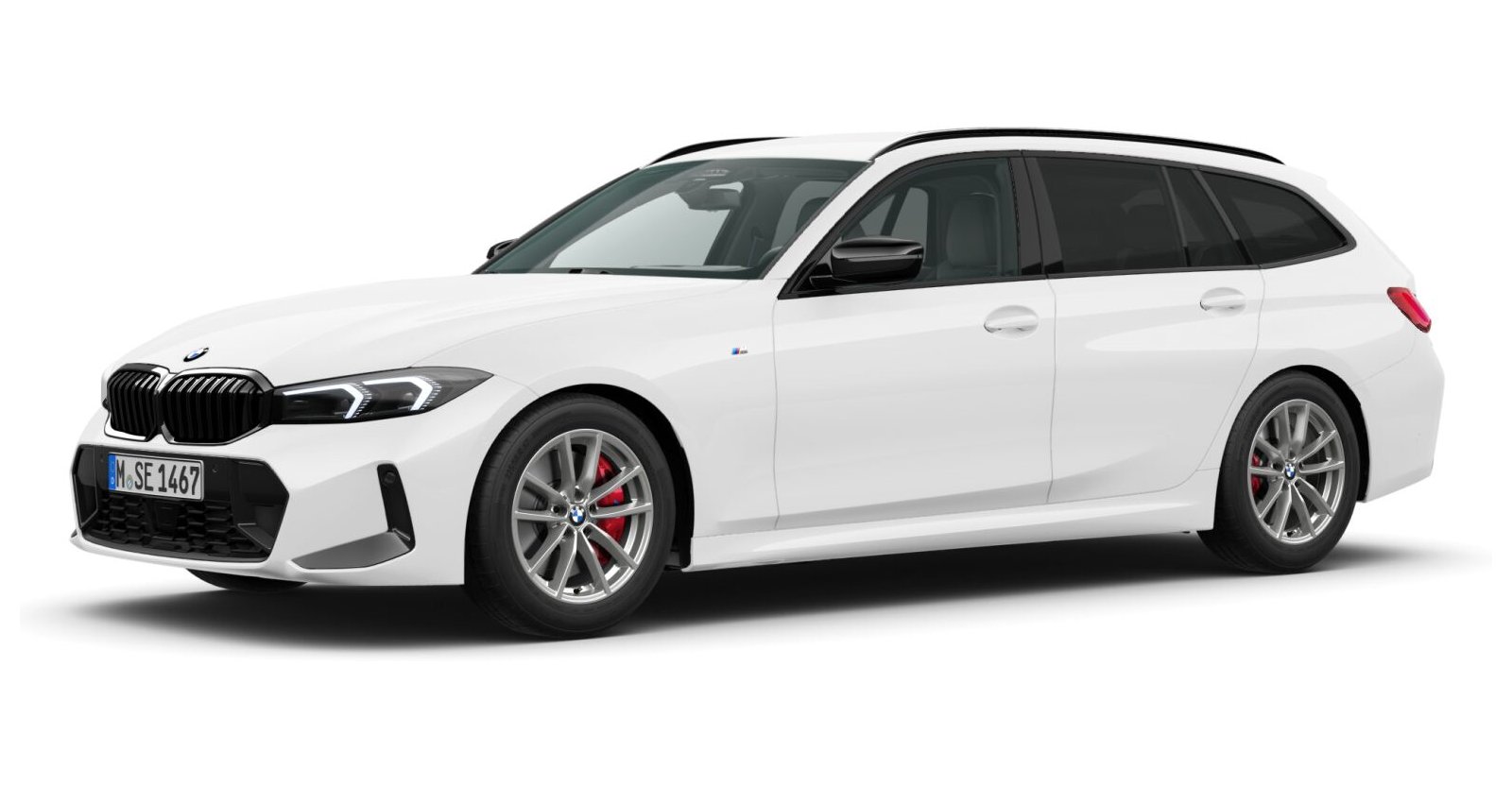 BMW BMW 3er in Weiß von vorne BMW BMW 3er in Weiß von vorne