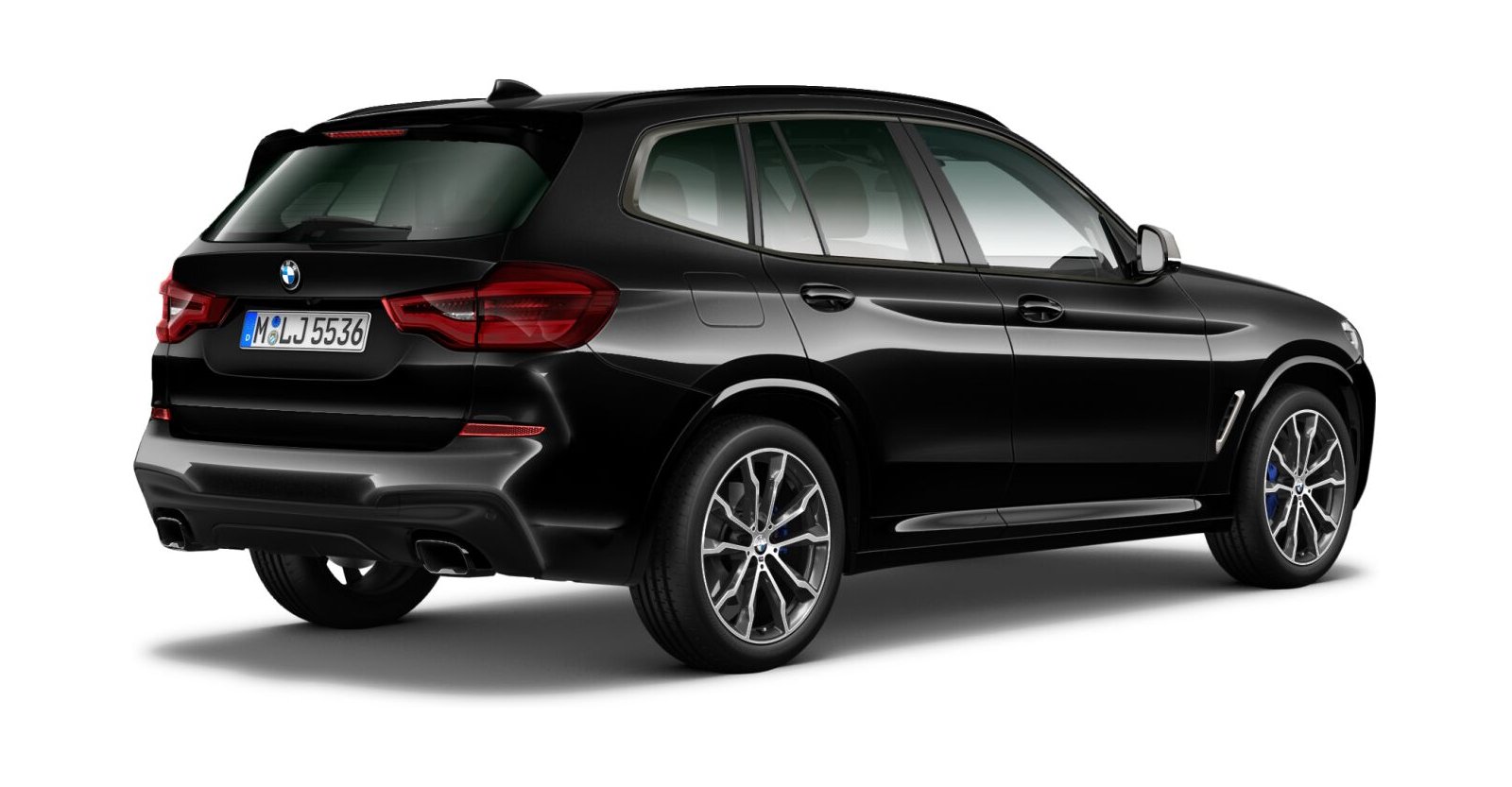 BMW BMW X in Schwarz von hinten BMW BMW X in Schwarz von hinten