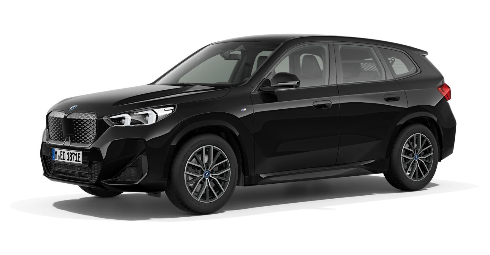 BMW BMW I in Schwarz von vorne BMW BMW I in Schwarz von vorne