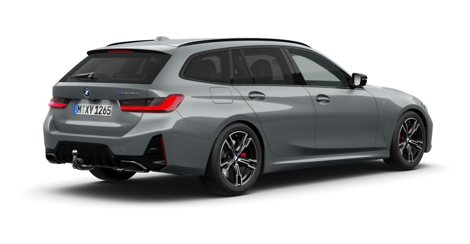 BMW BMW 3er in Grau von hinten