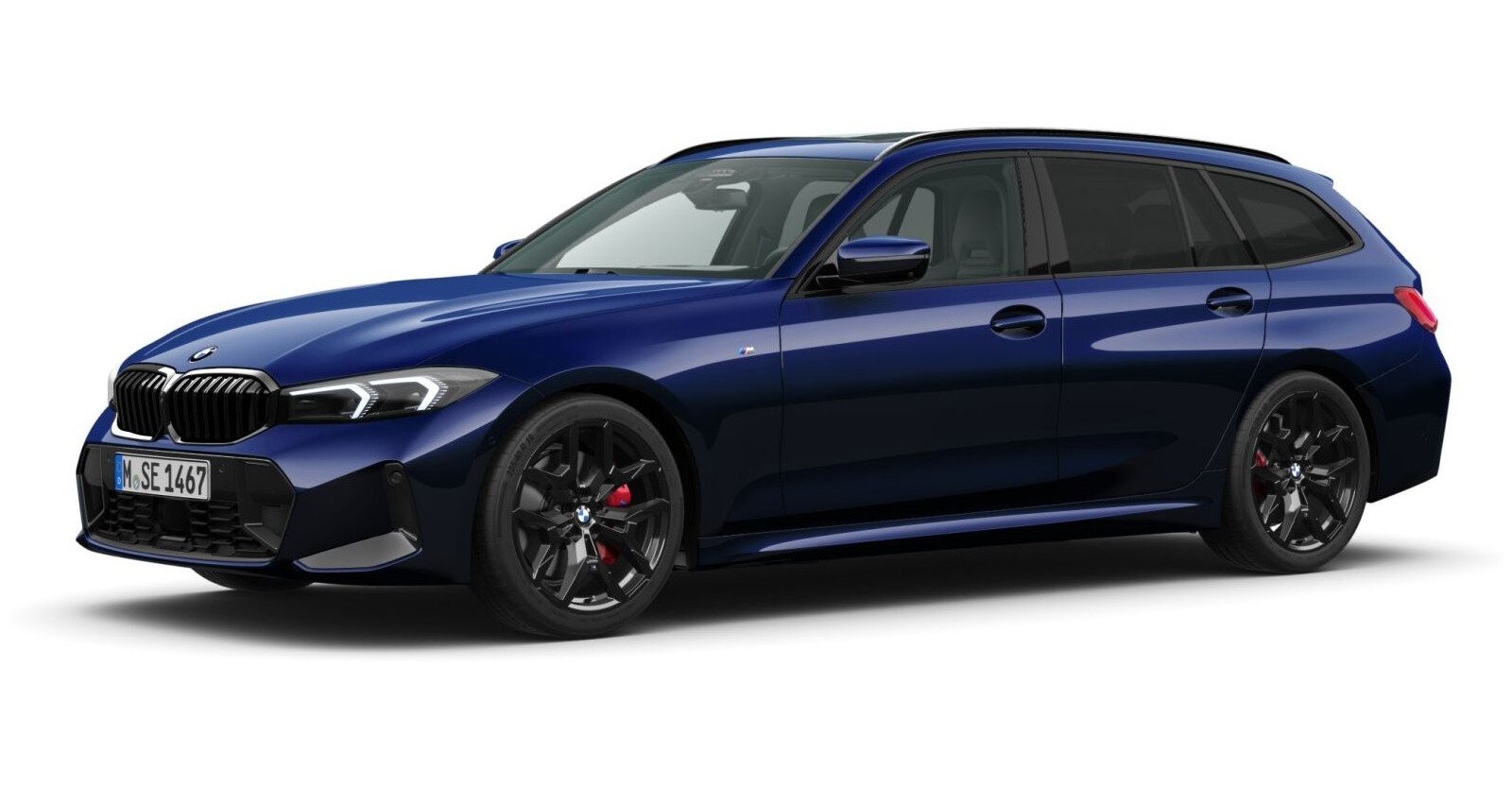 BMW BMW 3er in Blau von vorne BMW BMW 3er in Blau von vorne