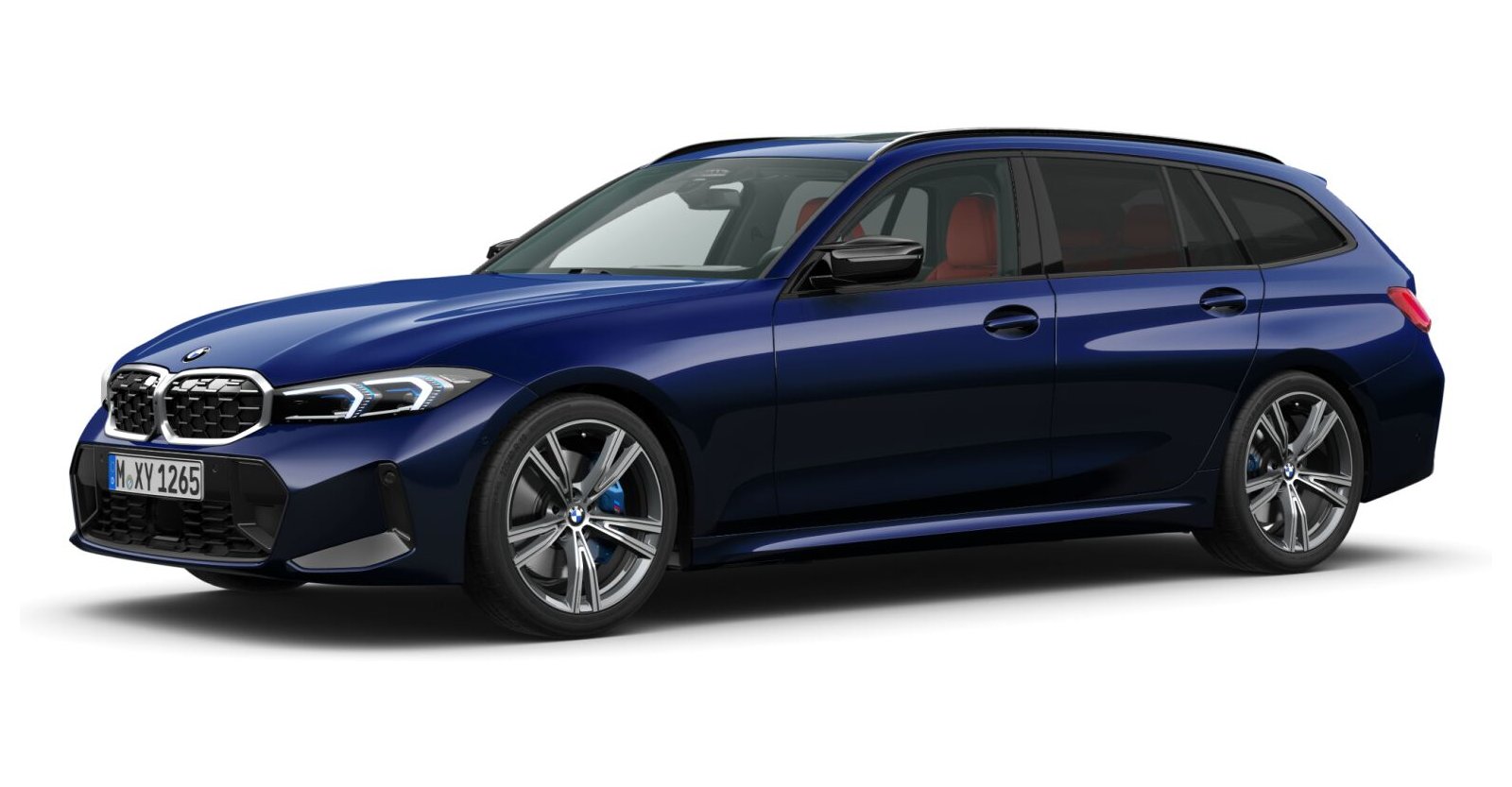 BMW BMW 3er in Blau von vorne BMW BMW 3er in Blau von vorne