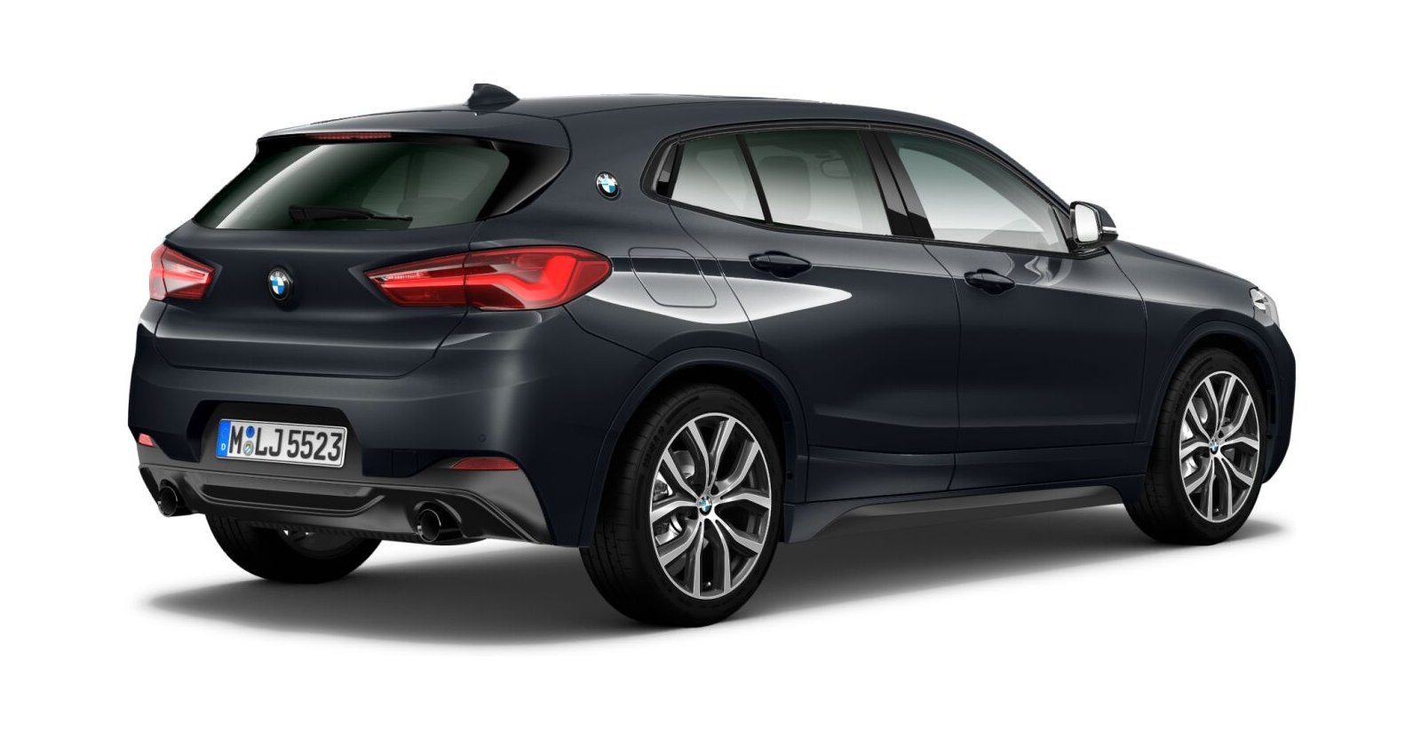 BMW BMW X in Grau von hinten