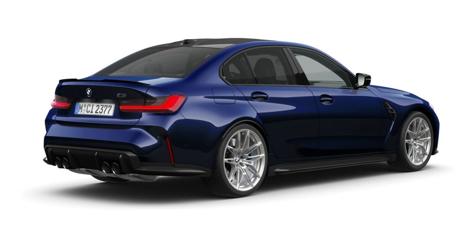 BMW BMW M in Blau von hinten BMW BMW M in Blau von hinten