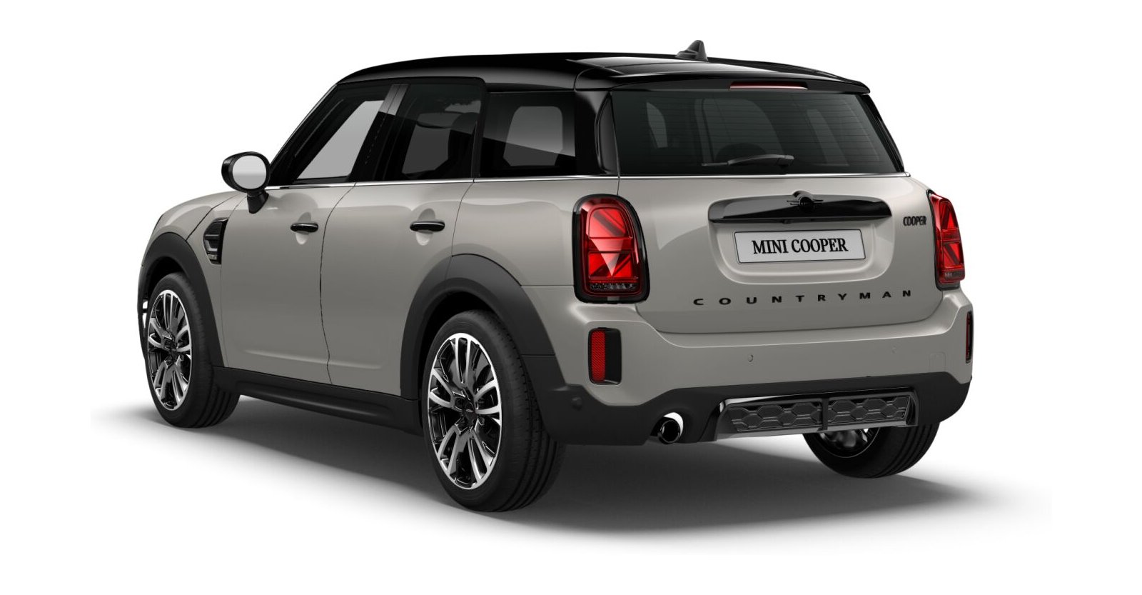 MINI MINI Countryman in Silber von hinten